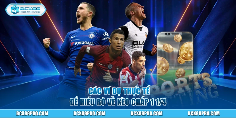 Kèo Chấp 1 1/4 - Cách BCX88 Ra Kèo Và Mẹo Cược Hiệu Quả 2 Các ví dụ thực tế để hiểu rõ về kèo chấp 1 1/4